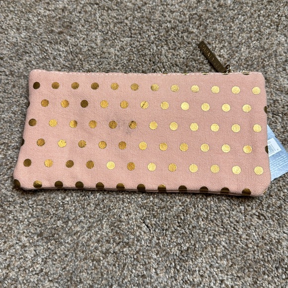 Danny Lee | Pencil Case in Pink & Gold Polka Dot - Picture 7 of 12